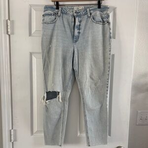 Abercrombie & Fitch Light Blue Straight Leg Jeans